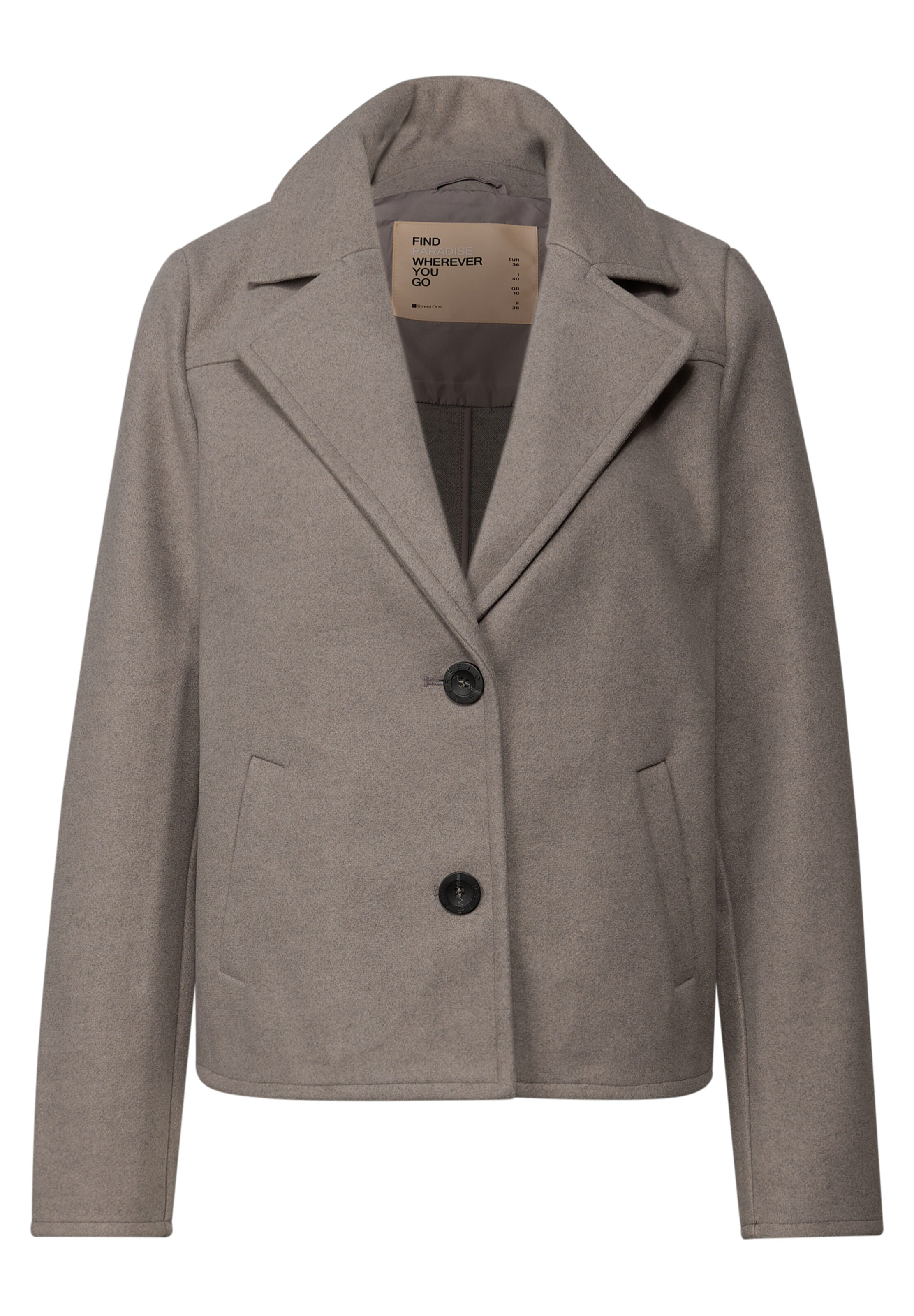 STREET ONE Between-Season Jacket in Brown: front