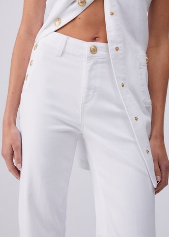 Liu Jo Flared Hose in Weiß