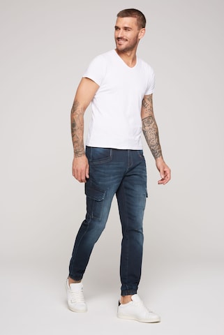 CAMP DAVID Regular Cargo Jeans 'JO:GY' in Blue