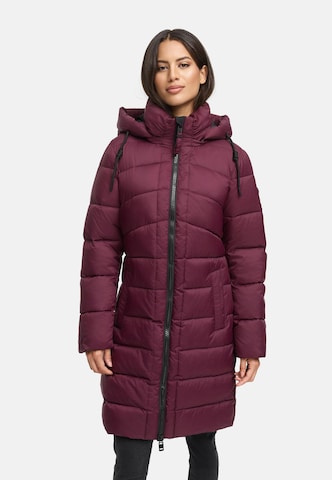 MARIKOO Winter coat 'Kaltnäschen 16' in Red: front