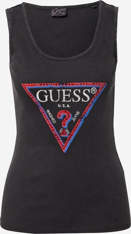 GUESS Top 'Olympia' in Zwart: voorkant