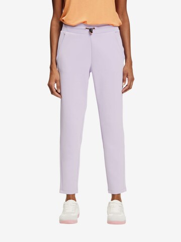 ESPRIT Slim fit Pants in Purple: front