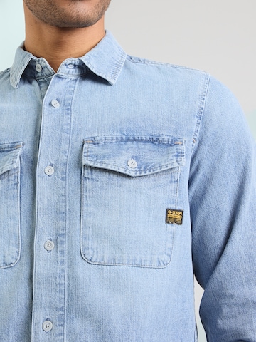 G-STAR Regular Fit Skjorte i blå