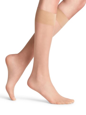 FALKE Knee High Socks 'Pure Matt' in Gold
