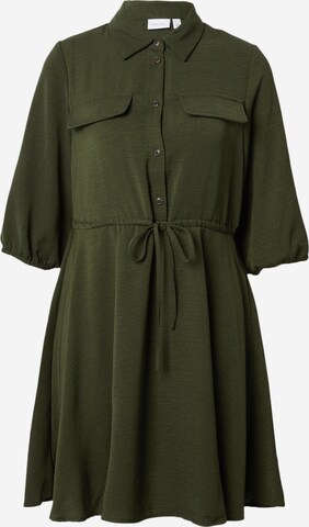 VILA - Vestido camisero 'TIFF' en verde: frente