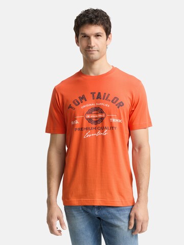 TOM TAILOR Shirt in Red: front