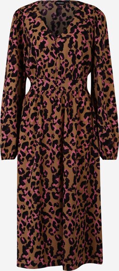 Pieces Tall Kleid 'MELINE DARSY' in hellbraun / rosa / schwarz, Produktansicht