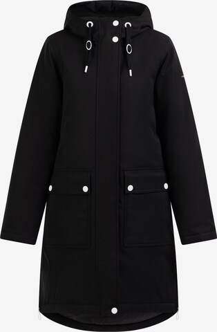 Parka d’hiver DreiMaster Maritim en noir : devant