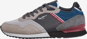 Pepe Jeans Platform trainers ' LONDON BRICK M ' in Grey: front