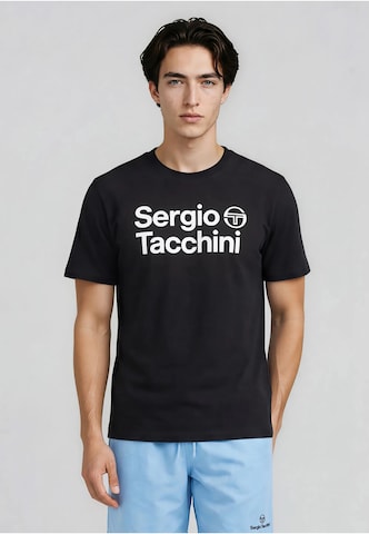 Sergio Tacchini T-Shirt in Schwarz: Vorderseite