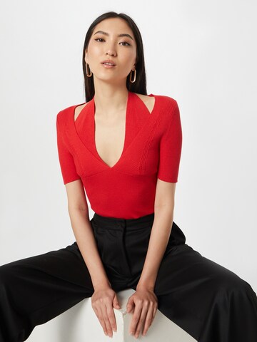 Pull-over Karen Millen en rouge : devant