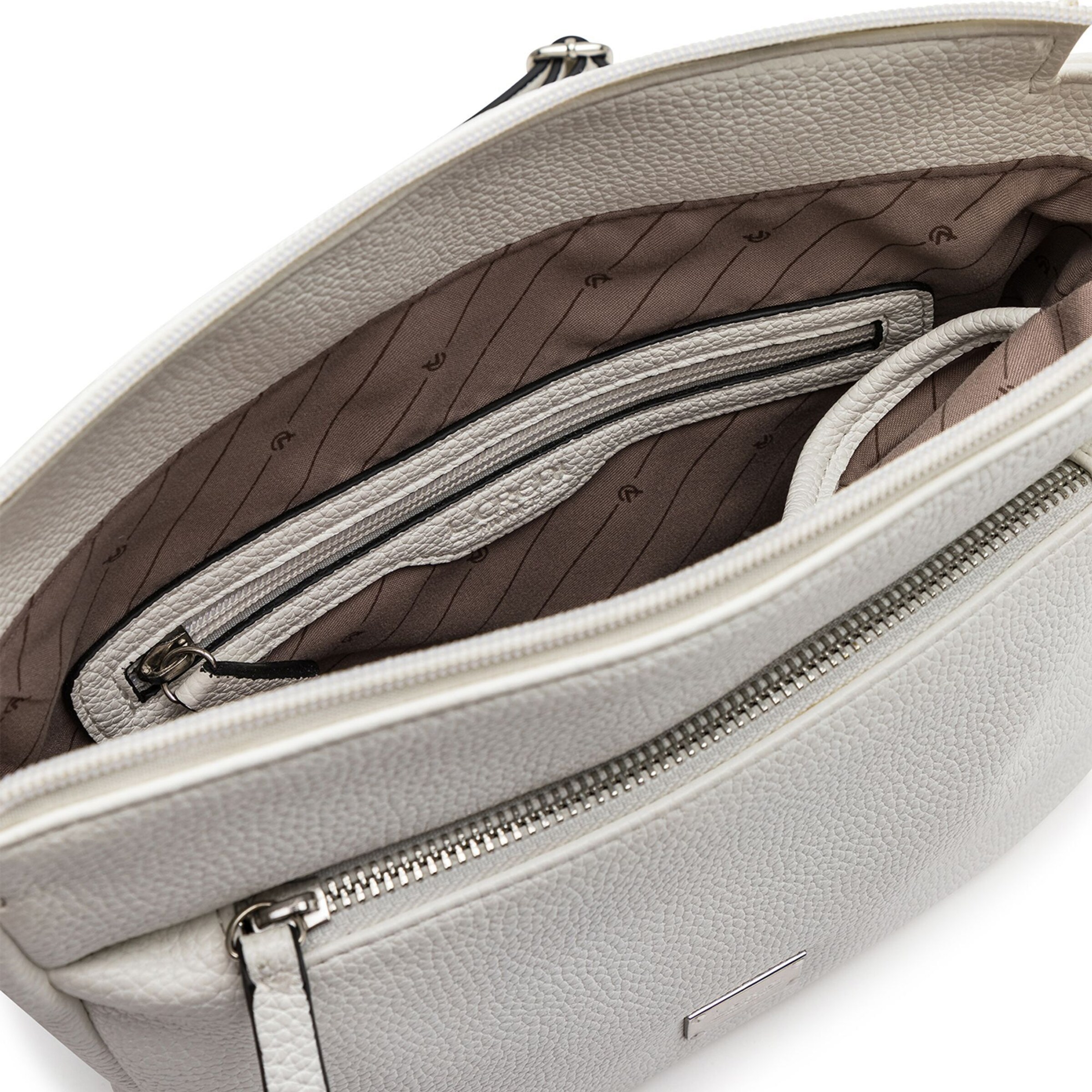 L.CREDI Schultertasche 'Budapest' in Weiß