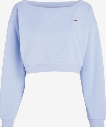 Tommy Jeans Sweatshirt 'Essential' in Blauw: voorkant