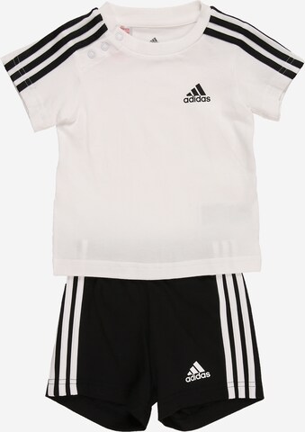 ADIDAS PERFORMANCE Trainingspak 'Essentials' in Zwart: voorkant