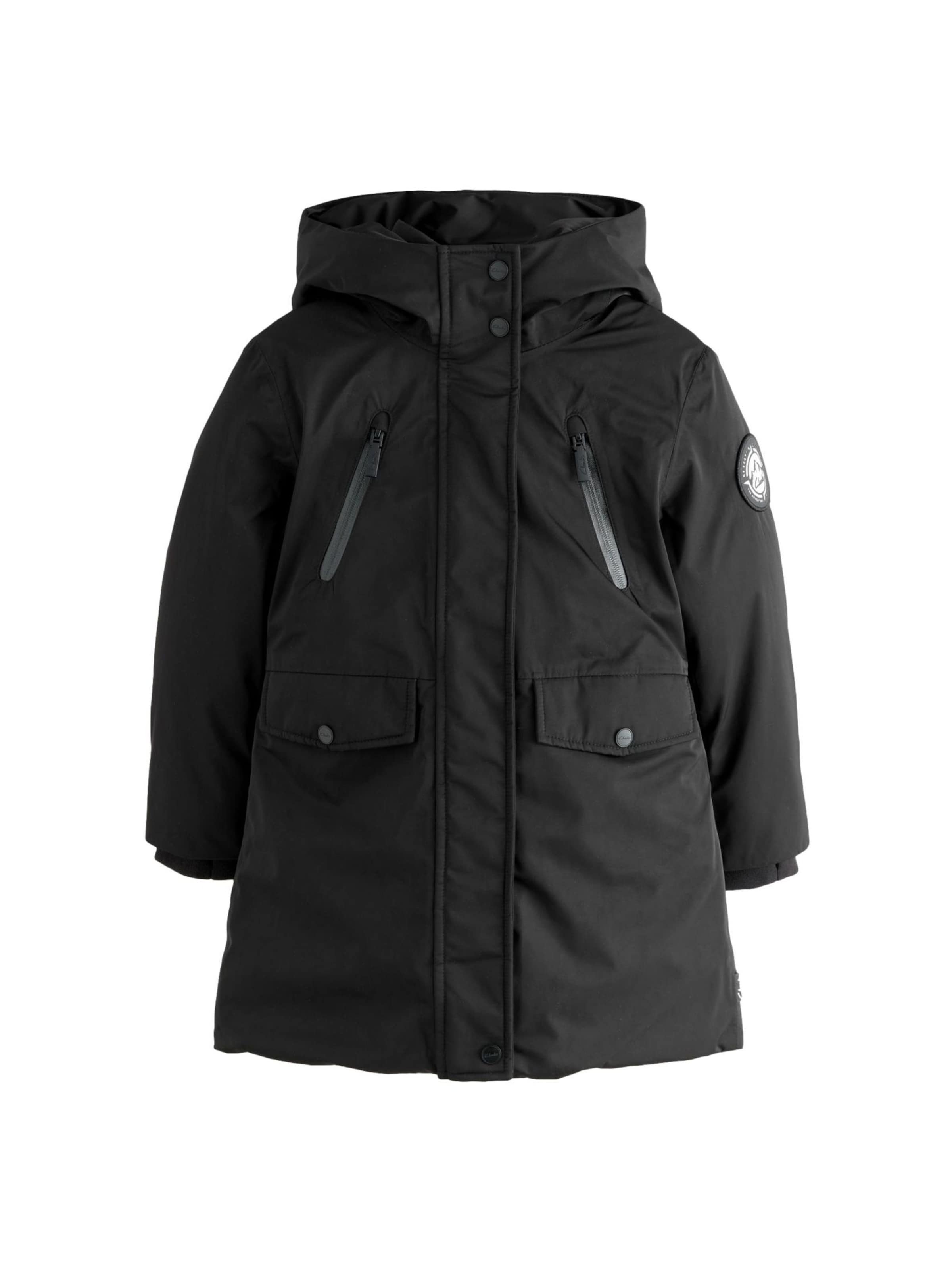 CLARKS Mantel, värv must: eest vaates