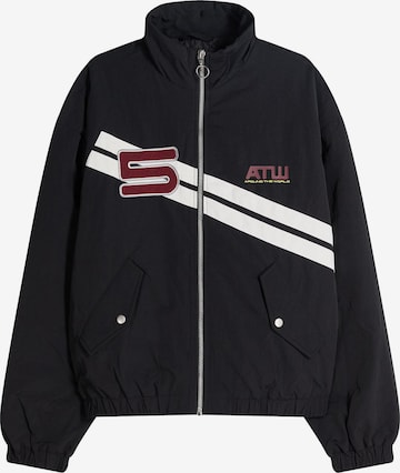 Bershka Prechodná bunda - Čierna: predná strana