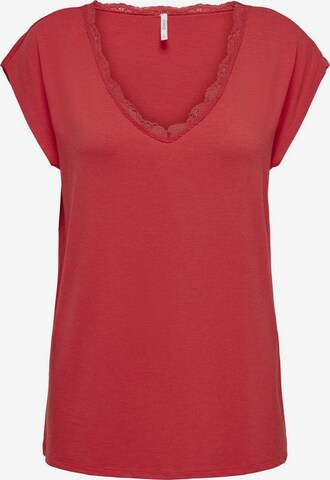 T-shirt 'Moster' ONLY en rouge : devant