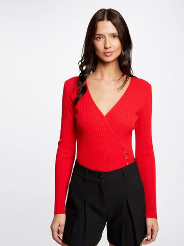 Pull-over Morgan en rouge : devant