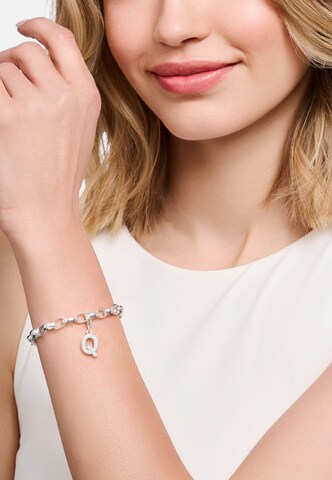 Thomas Sabo Pendant 'Q' in Silver: front