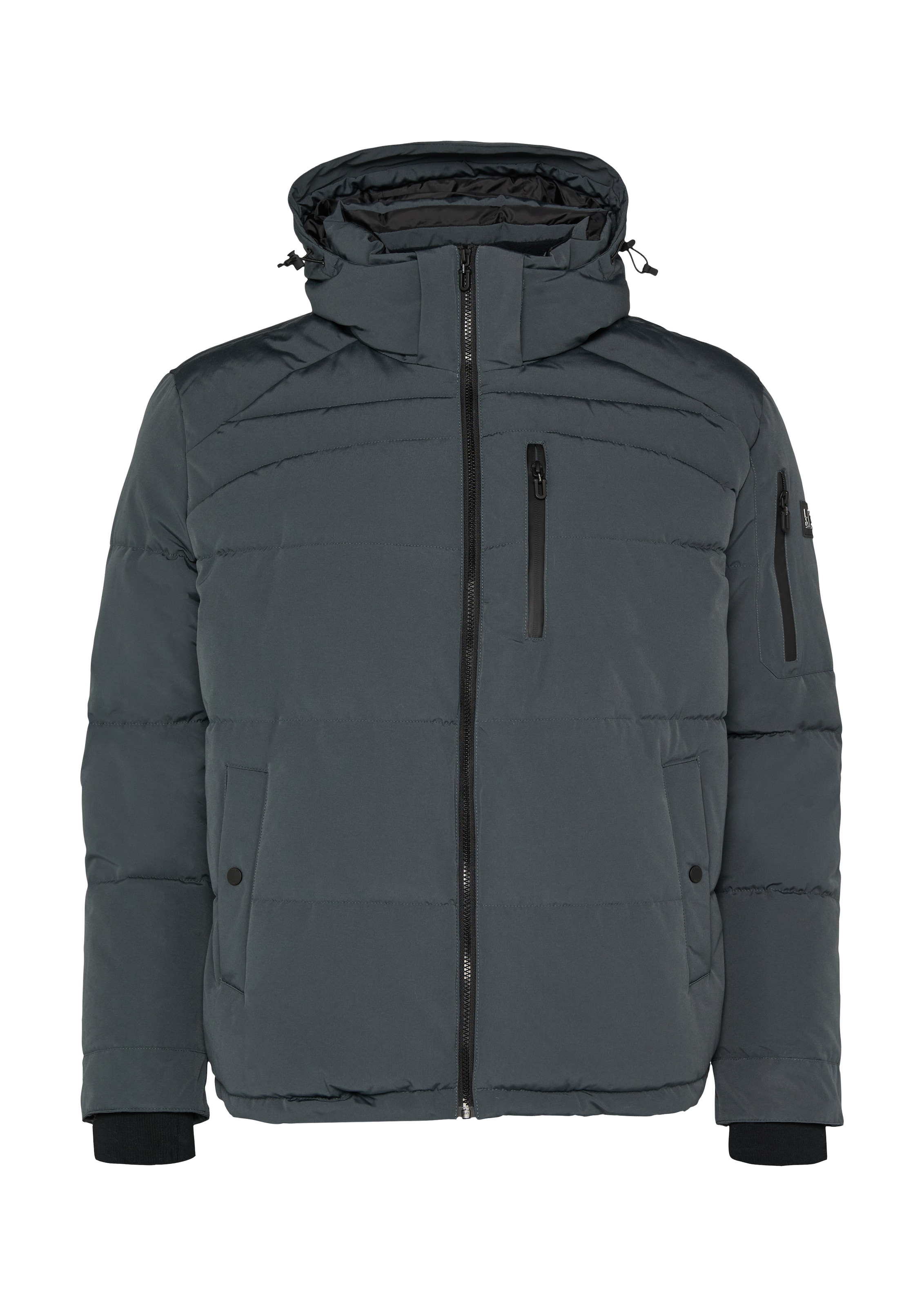 s.Oliver Men Big Sizes Winterjacke in Grau: Vorderseite