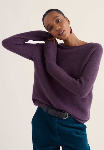 Seasalt Cornwall Sweater 'Fruity II' in Purple: front
