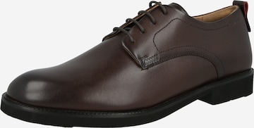 HUGO Buty sznurowane 'Ginsby' w kolorze brązowy: przód