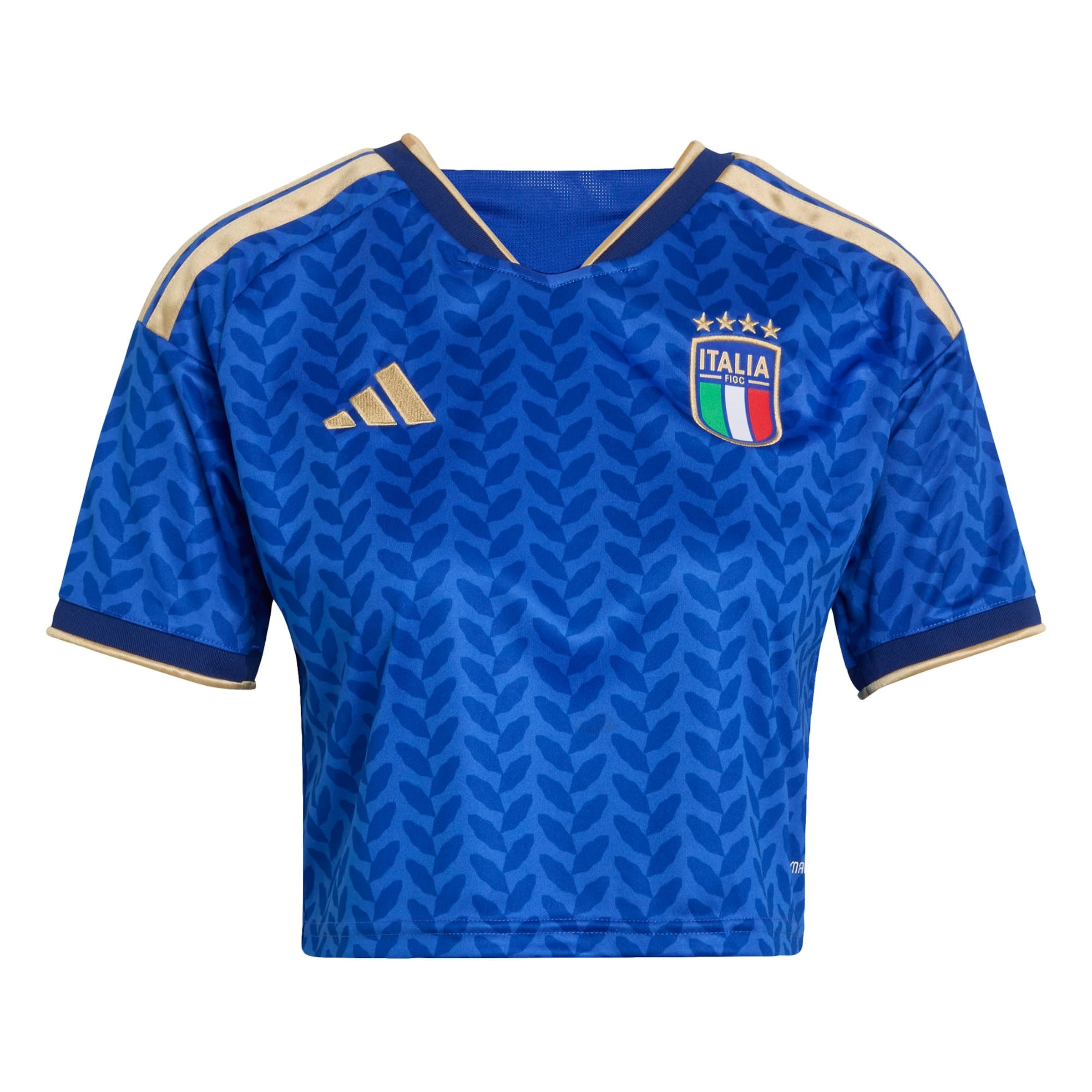 ADIDAS PERFORMANCE - Camiseta de fútbol 'Italy 26 Cropped' en azul: frente