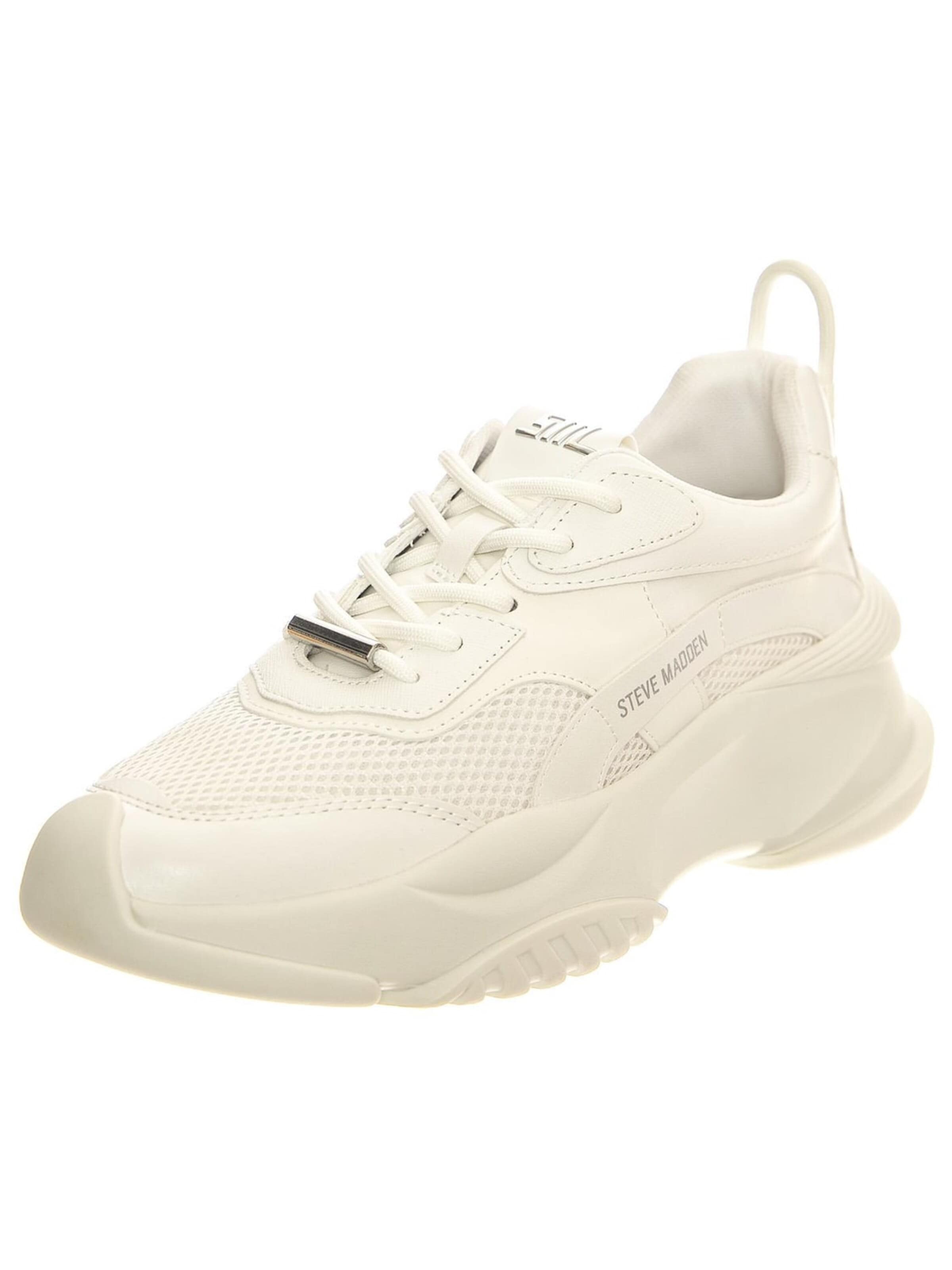 STEVE MADDEN Sneakersy niskie 'Belissimo White / White' w kolorze biały: przód