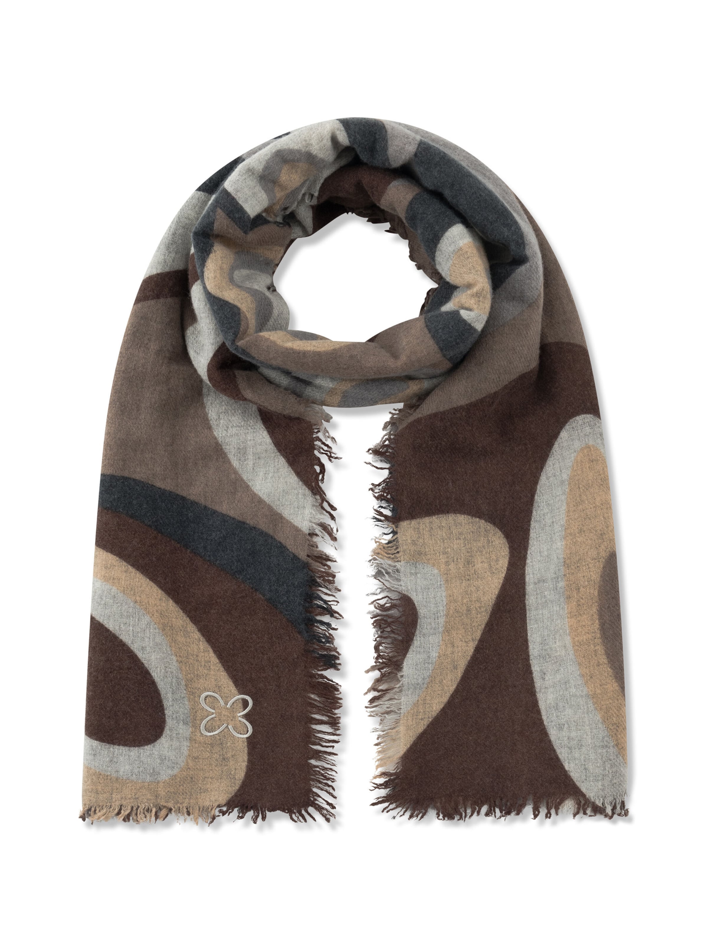 Écharpe CODELLO en gris : devant