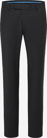 PIERRE CARDIN Regular Trousers with creases 'RYAN' in Black: front