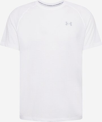 Tricou funcțional 'Streaker' de la UNDER ARMOUR pe alb: față