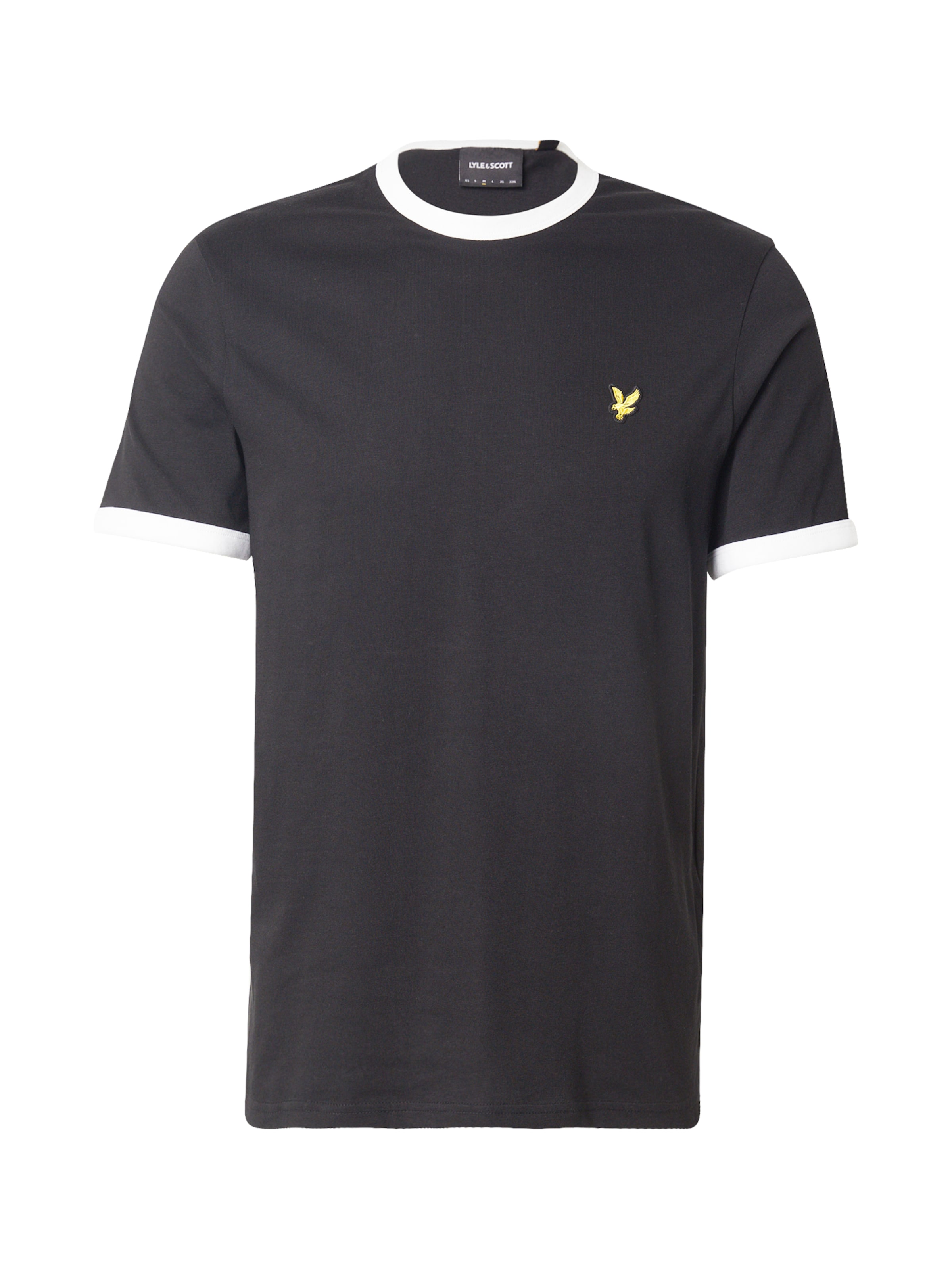 Lyle & Scott T-Shirt 'Ringer' in Schwarz: Vorderseite