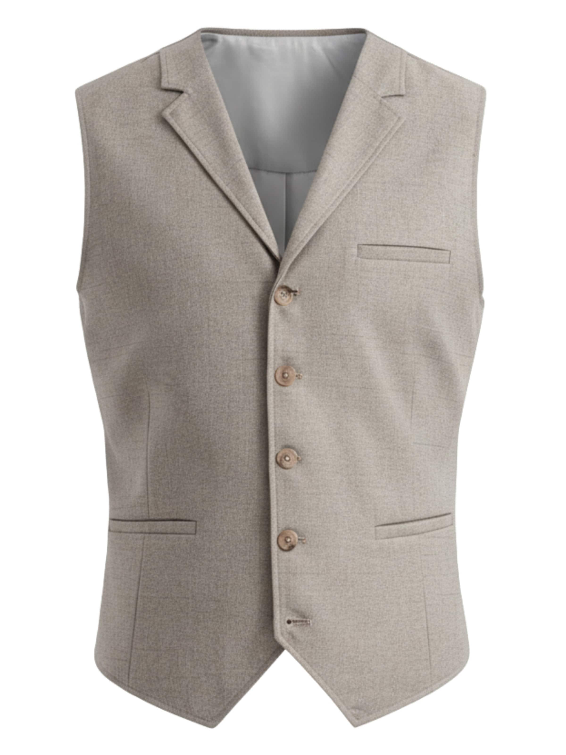 Ombre Bodywarmer in Beige: voorkant
