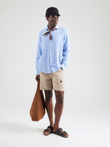 Coupe regular Chemise 'Antonelli' Bruun & Stengade en bleu