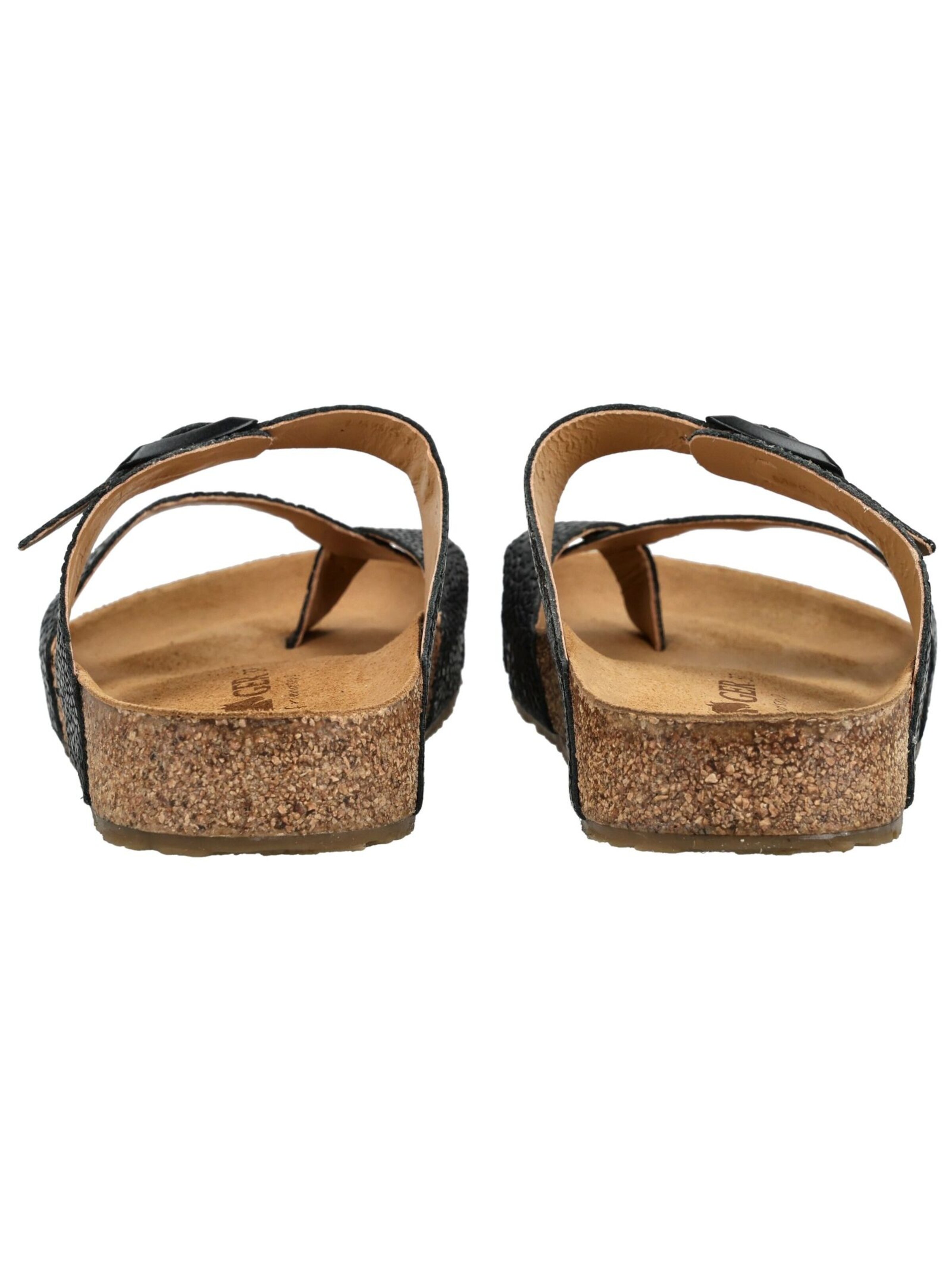 HAFLINGER T-bar sandals in Black