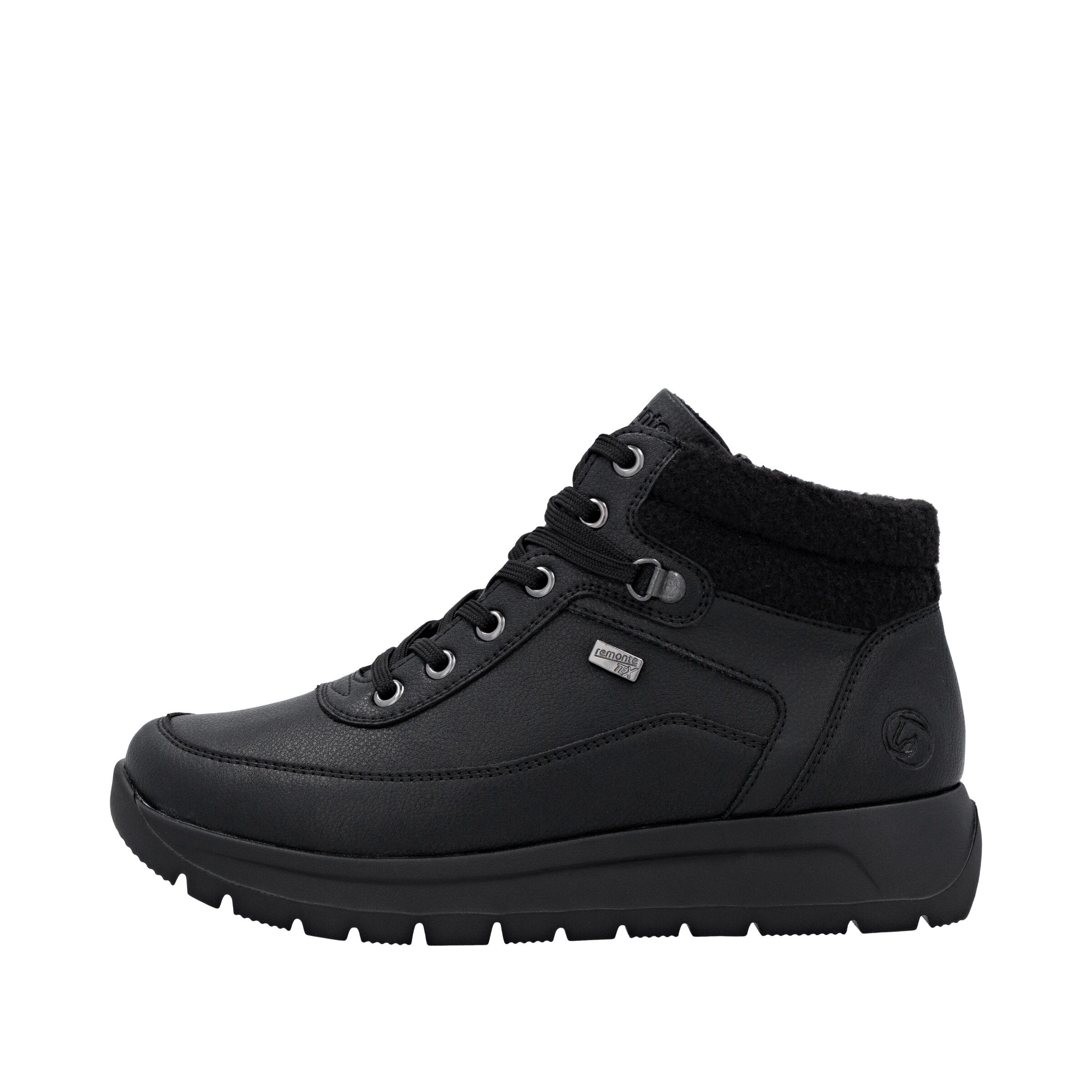Bottines à lacets REMONTE en noir