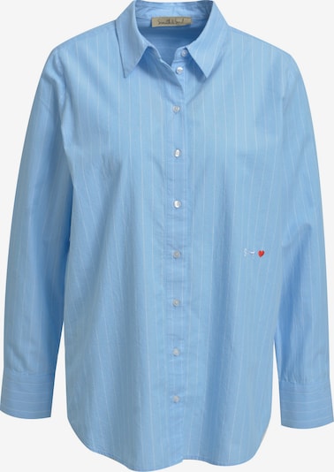 Smith&Soul Gestreifte Bluse mit Rücken-Patch in blau, Produktansicht