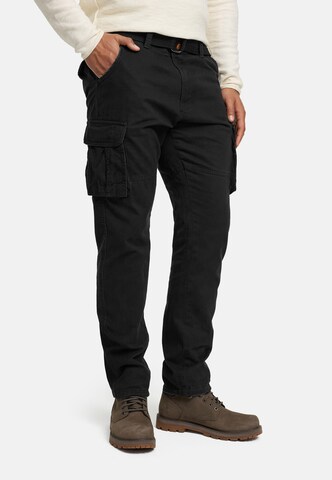 Regular Jeans cargo 'INPascan' INDICODE JEANS en noir