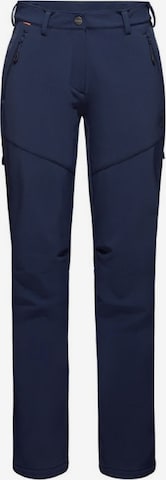 MAMMUT Slim fit Outdoor Pants 'SO' in Black: front