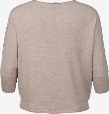 Rock Your Curves by Angelina K. Pullover in Beige