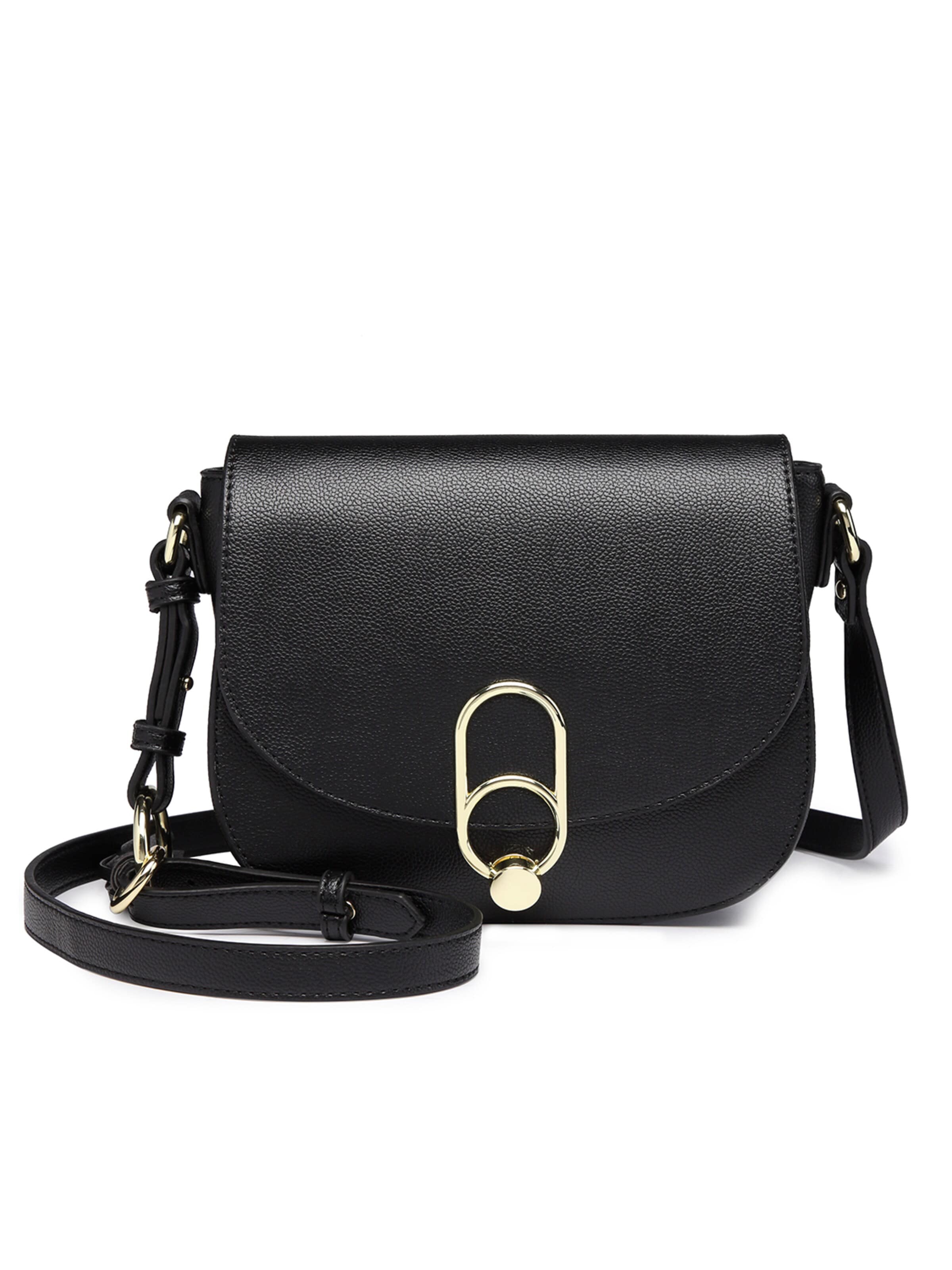 Miss Lulu Shoulder Bag in Black: front