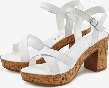 LASCANA Sandals in White