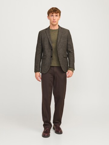 JACK & JONES - Ajuste estrecho Chaqueta saco 'JPRWinter' en marrón