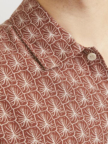 JACK & JONES Comfort fit Overhemd in Bruin