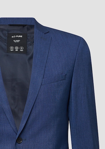 Slim fit Giacca da completo di s.Oliver in blu