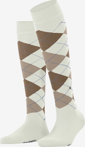 BURLINGTON Over the Knee Socks 'Marylebone' in White: front