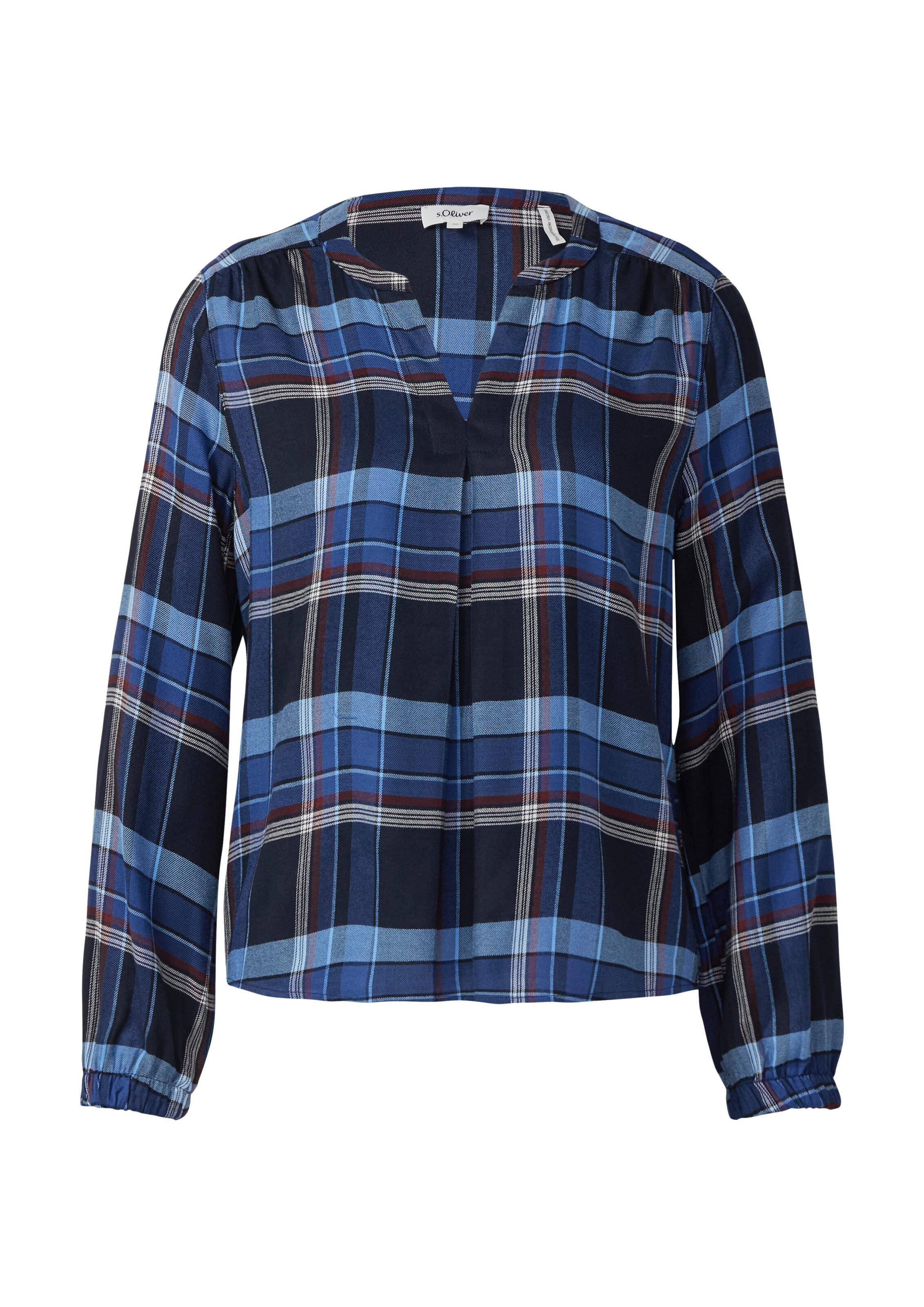 s.Oliver Blouse in Blauw: voorkant