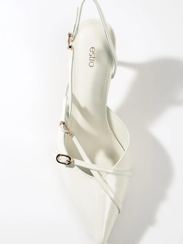 Estro Slingpumps '2408-9' i beige