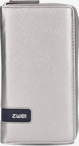 ZWEI Wallet 'Mademoiselle' in Silver: front