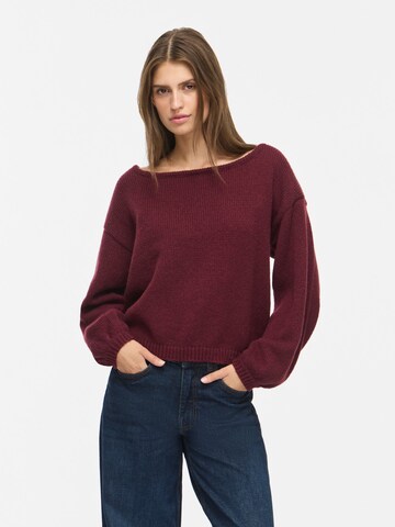 Pull-over 'NMBellis' Noisy may en marron : devant